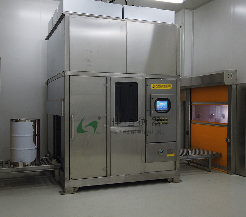 200l灌裝機全自動開關(guān)蓋灌裝生產(chǎn)線